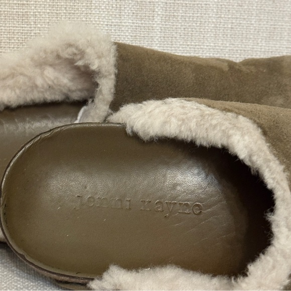 Jenni Kayne Shearling-Lined Moc Clog Size 38 EU/Size 8 US Made In Italy - Picture 6 of 9
